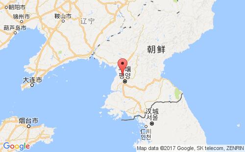 朝鲜港口地图