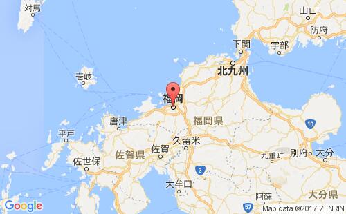 福冈港口地图