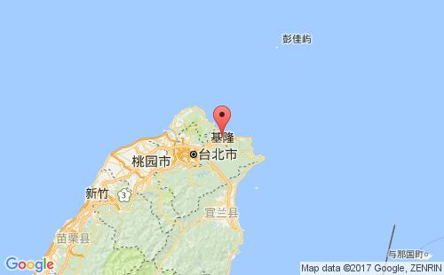 台湾基隆港口地图