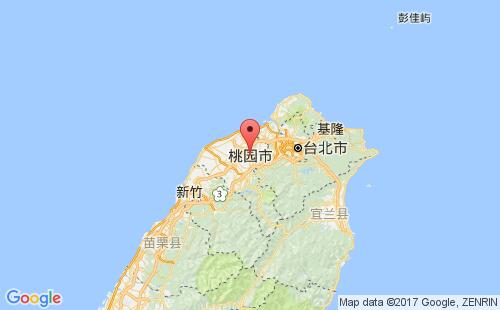 台湾桃园港口地图