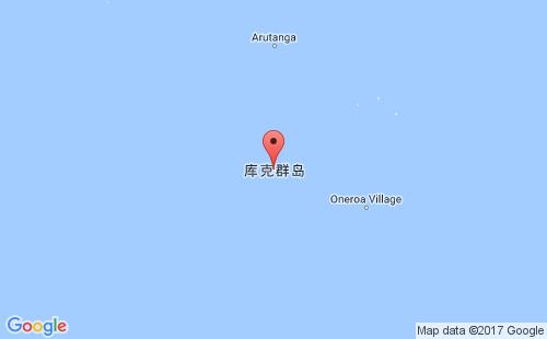 库克群岛港口地图