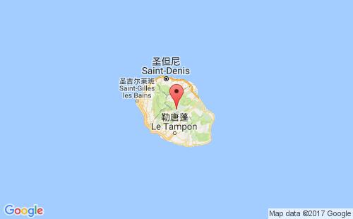 留尼汪港口地图